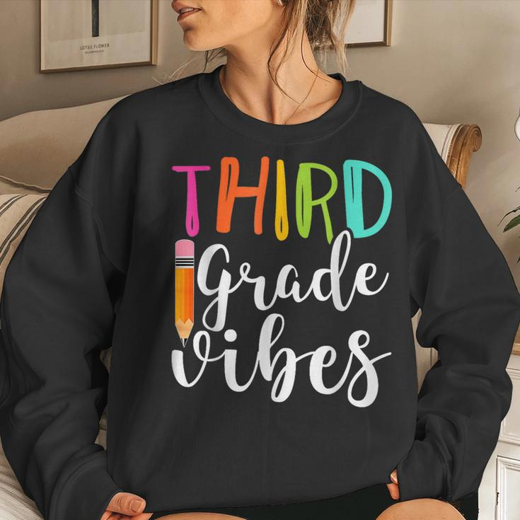 3Rd Grade Back To School Third Grade Teacher Student Women Sweatshirt Gifts for Her