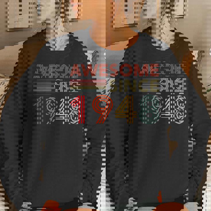 75 Birthday Decorations Men Women 1948 Bday 75Th Birthday Women Sweatshirt Gifts for Her