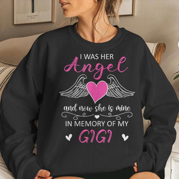 My Angel She Is My Gigi Heaven Family Guardian Remembrance Women Sweatshirt Gifts for Her
