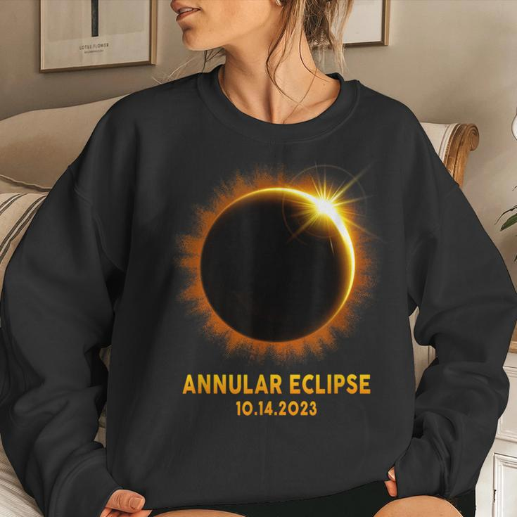 Annular Solar Eclipse 101423 America Annularity Celestial Women Sweatshirt Gifts for Her