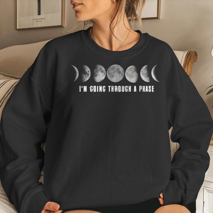 Astronomy Teacher Science Going Through A Phase Women Sweatshirt Gifts for Her