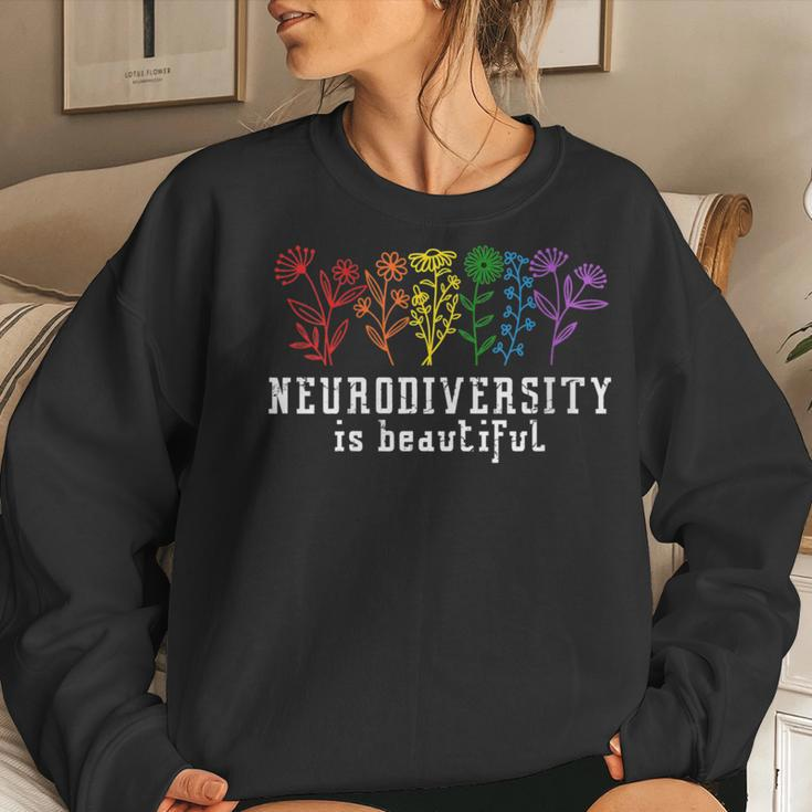 Autism Awareness Neurodiversity Is Beautiful Adhd Women Sweatshirt Gifts for Her