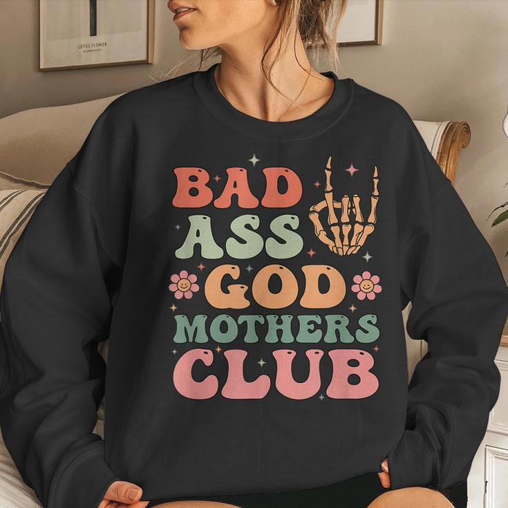 Bad Ass Godmothers Club Mother's Day Women Sweatshirt Gifts for Her