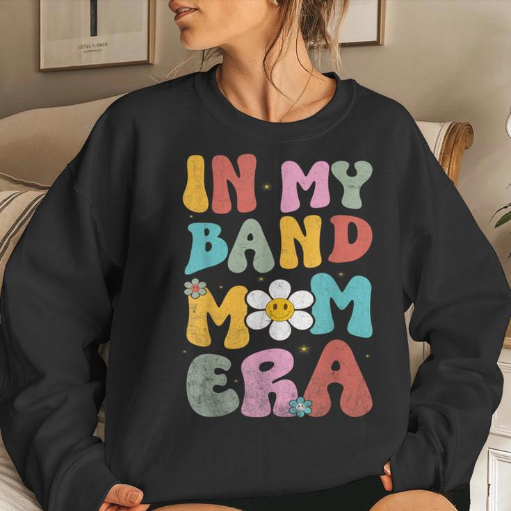 In My Band Mom Era Trendy Band Mom Vintage Groovy Women Sweatshirt Gifts for Her