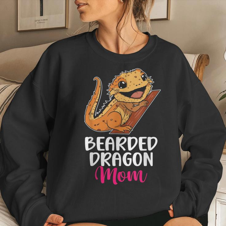Bearded Dragon Mom Pet Lover Women Lizard Owner Reptile Women Sweatshirt Gifts for Her