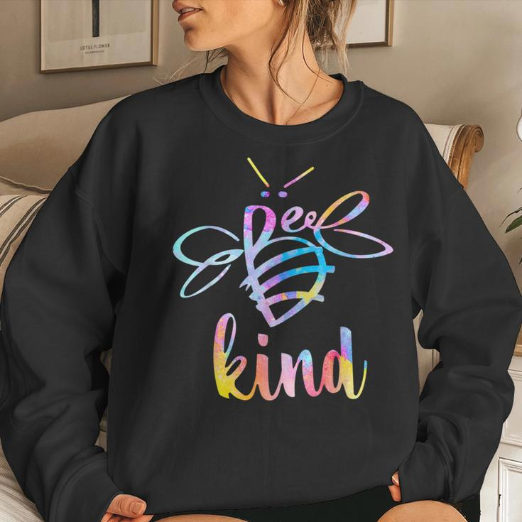 Bee Kind Tie Dye Be Kind Kindness Cute Women Sweatshirt Gifts for Her