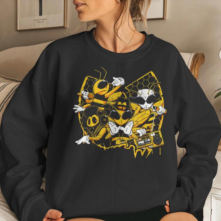 Bees Hip Hop Old School Rap Women Sweatshirt Gifts for Her