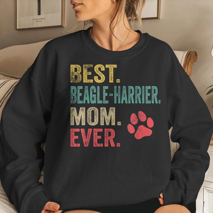 Best Beagle-Harrier Mom Ever Vintage Mother Dog Lover Women Sweatshirt Gifts for Her