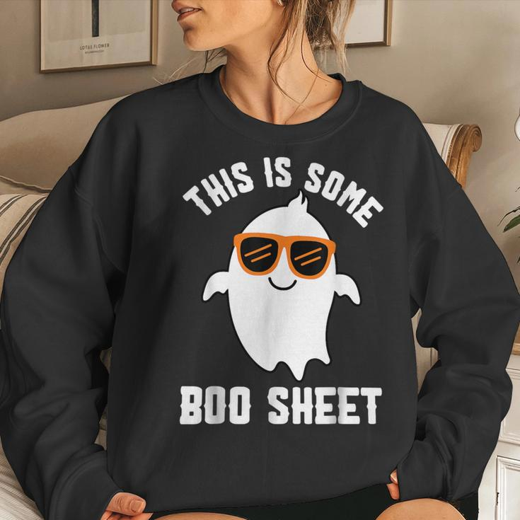 This Is Some Boo Sheet Halloween Ghost For Women Sweatshirt Gifts for Her