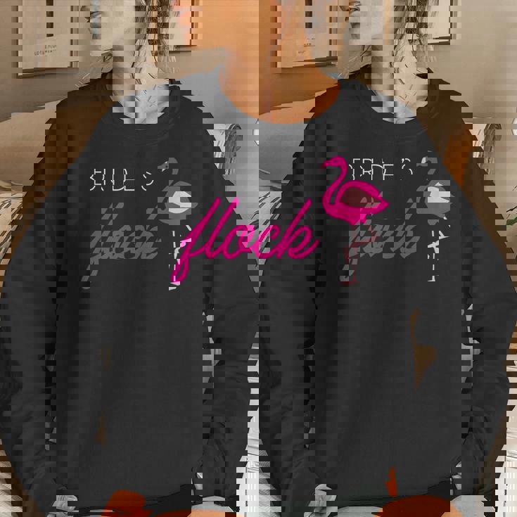 Brides Flock Flamingo Bridesmaid Bachelorette Party Women Sweatshirt Gifts for Her