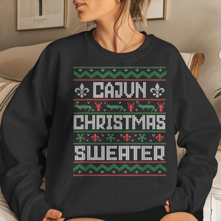 Cajun Ugly Christmas Xmas Sweater Louisiana Holiday Women Sweatshirt Gifts for Her