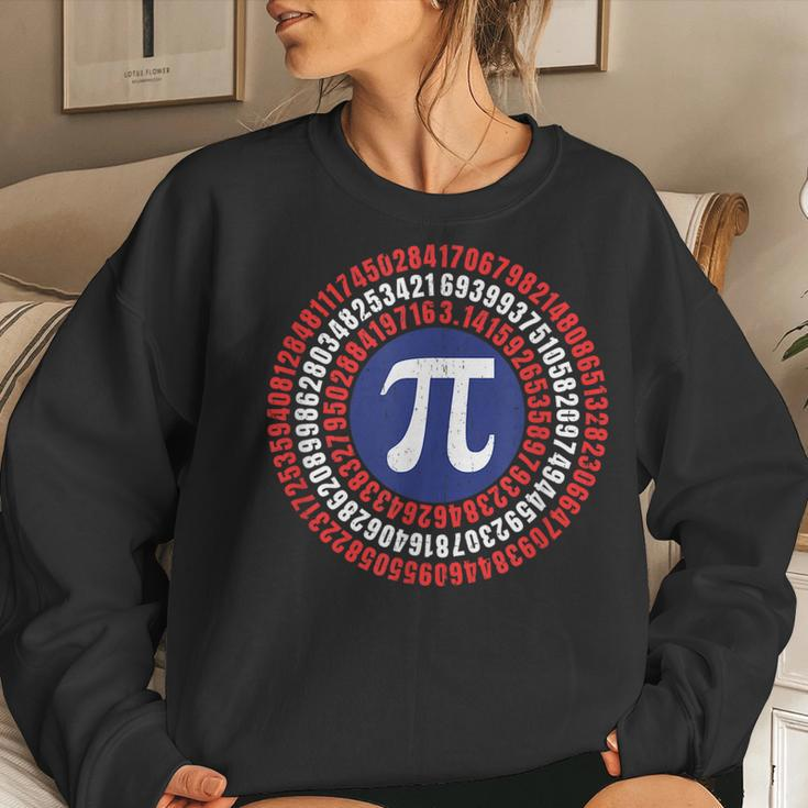 Captain Pi Cool Math Mathematics Science Teacher Women Sweatshirt Gifts for Her