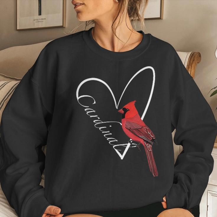 Cardinal Bird Birdlover Birdwatcher Animal Biologist Women Sweatshirt Gifts for Her