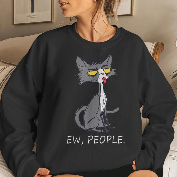 Cat Ew People Meowy Cat Lovers Men Womens Sweatshirt Gifts for Her