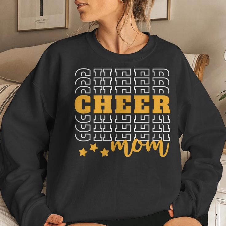 Cheer Mom Cheerleading Mother Competition Parents Support Women Crewneck Graphic Sweatshirt Gifts for Her