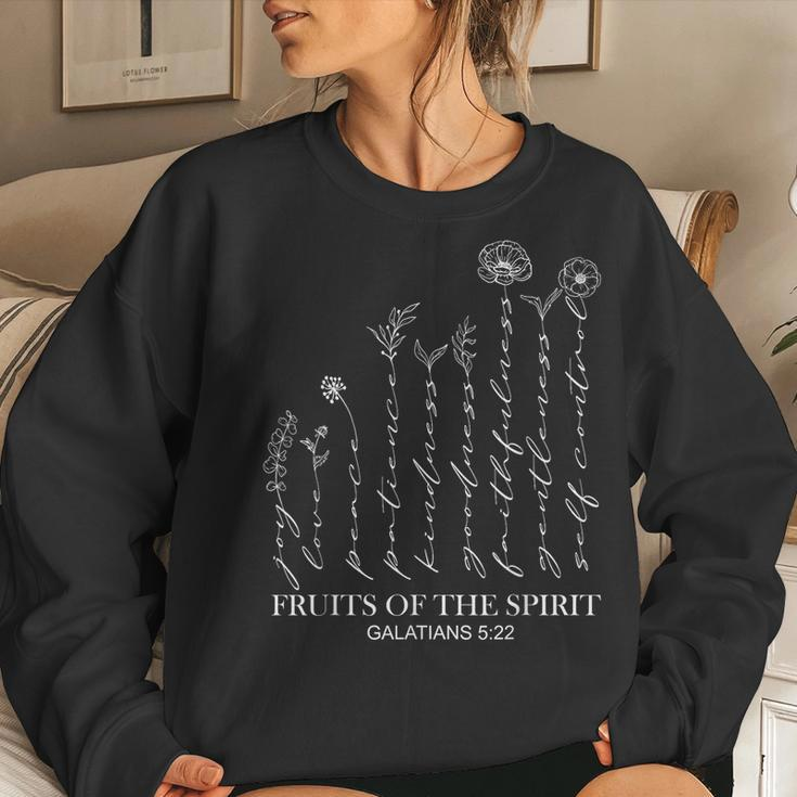 Christian Bible Verse Fruit Of Spirit Galatians 522 Women Sweatshirt Gifts for Her