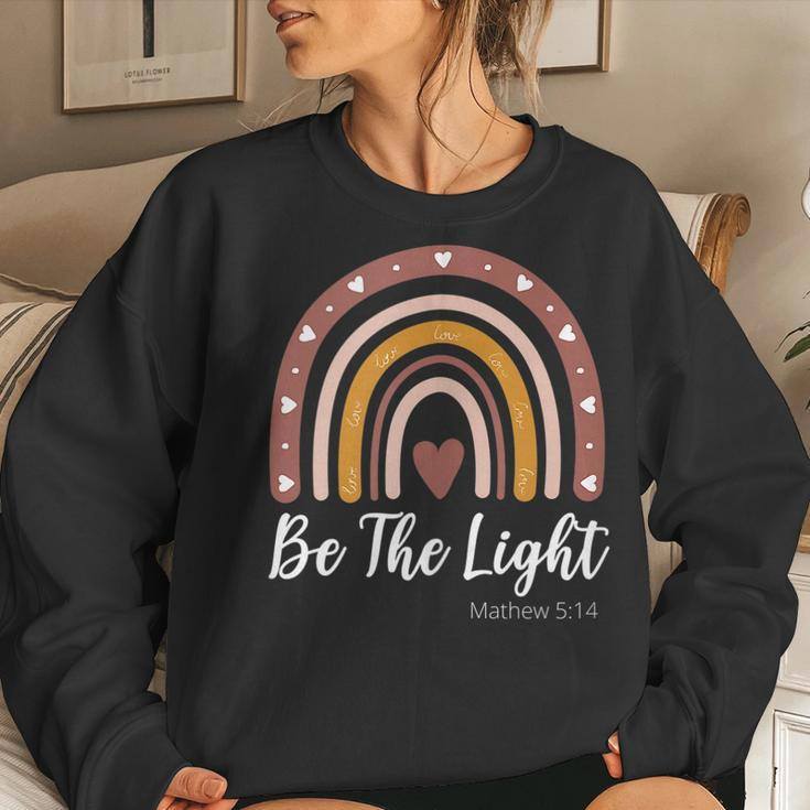 Christian Quote Faith Rainbow Boho Inspirational Religious Faith Women Sweatshirt Gifts for Her