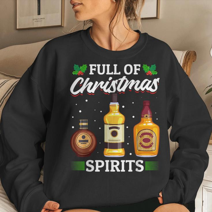 Christmas Alcohol Tequila Vodka Whisky Sweatshirt Gifts for Her