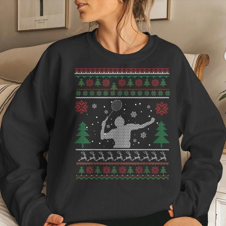 This Is My Christmas Pajama Badminton Ugly Sweater Women Sweatshirt Gifts for Her