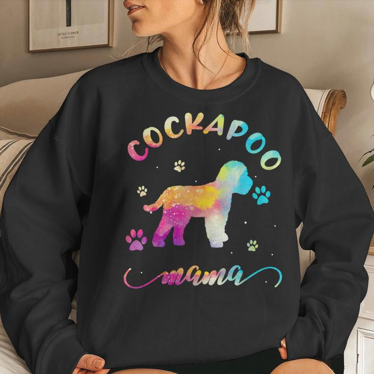 Cockapoo Mama Colorful Cockapoo Mom Women Sweatshirt Gifts for Her