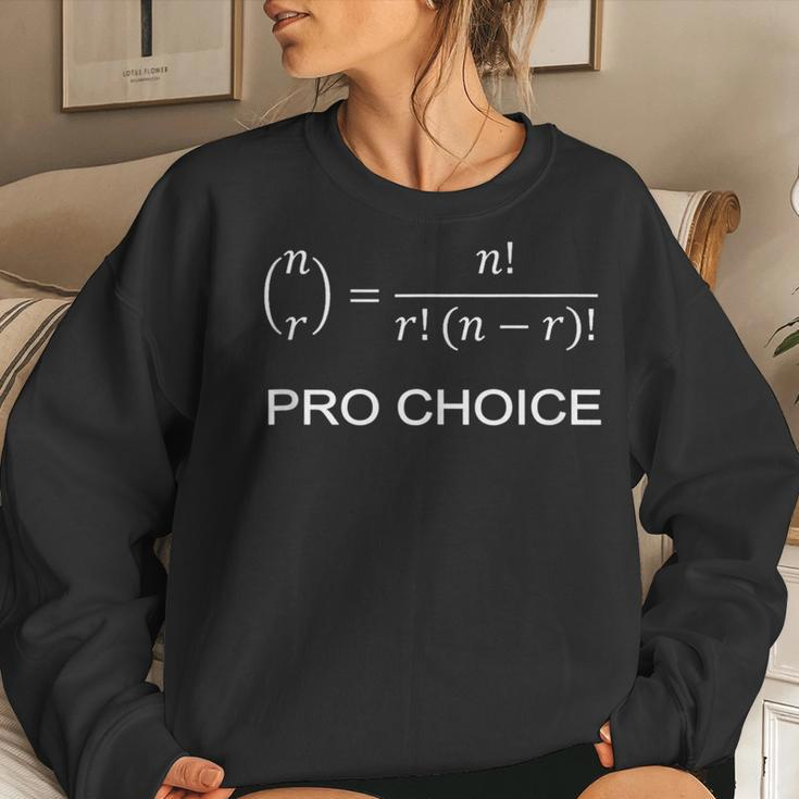 Combinatoric Formula Math Teacher Engineer Women Sweatshirt Gifts for Her