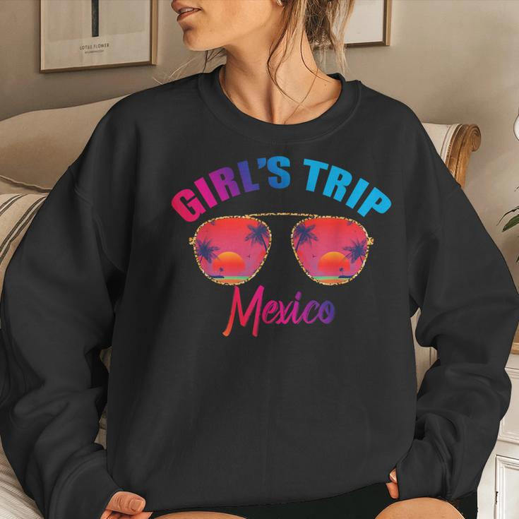 Cool Mexico Girls Trip 2023 Beach Sunset Besties Trip 2023 Women Sweatshirt Gifts for Her
