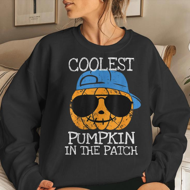 Coolest Pumpkin In The Patch Halloween Boys Girls Ns Women Sweatshirt Gifts for Her