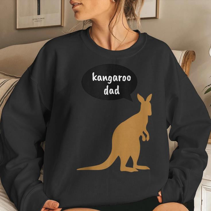 Dad Kangaroo - Birthday Christmas Women Sweatshirt Gifts for Her