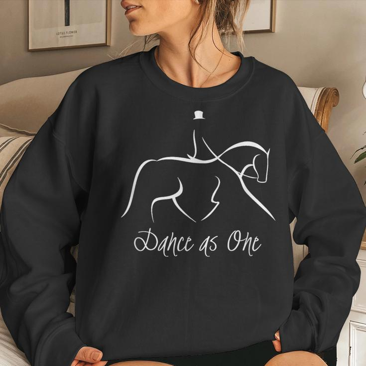 Dance As One Dressage Horse Riding Women Sweatshirt Gifts for Her