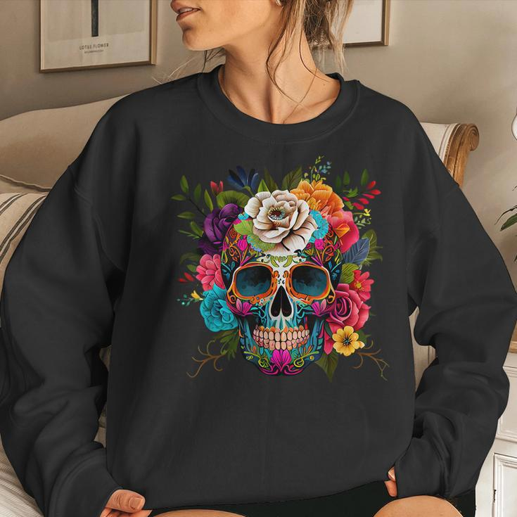 Dia De Los Muertos Costume Day Of Dead Sugar Skull Women Sweatshirt Gifts for Her