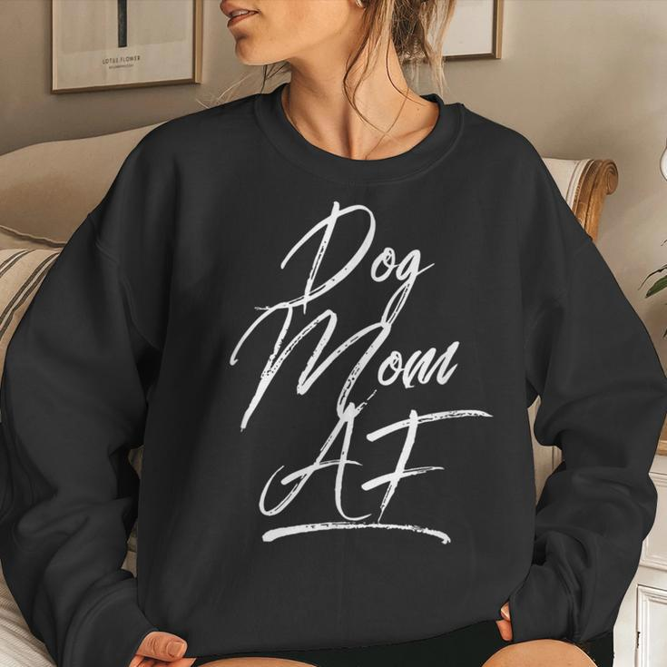 Dog Mom Af For Mommy Life Accessories Clothes Women Sweatshirt Gifts for Her