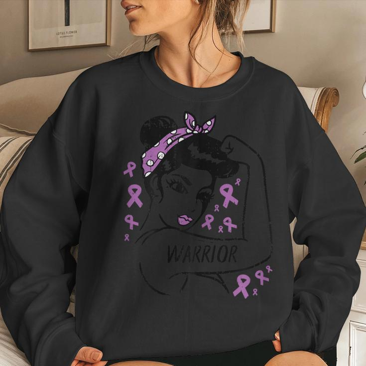 Domestic Violence Unbreakable Warrior Awareness Girls Women Sweatshirt Gifts for Her