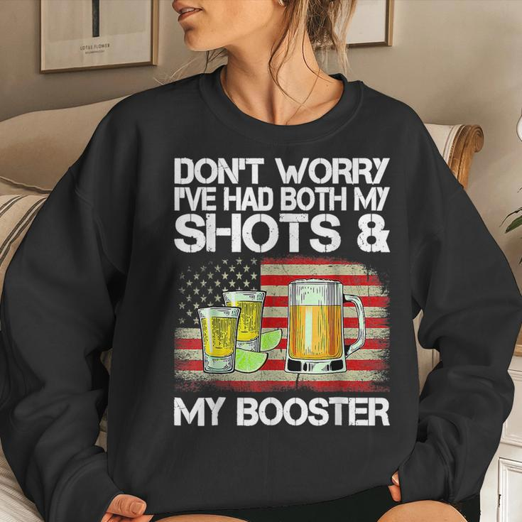 Dont Worry Ive Had Both My Shots And Booster Vaccine Women Sweatshirt Gifts for Her
