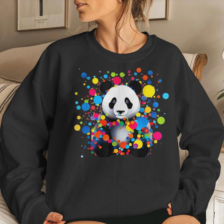 Dot Day Panda Bear September Creativity Dot Day Animal Women Sweatshirt Gifts for Her