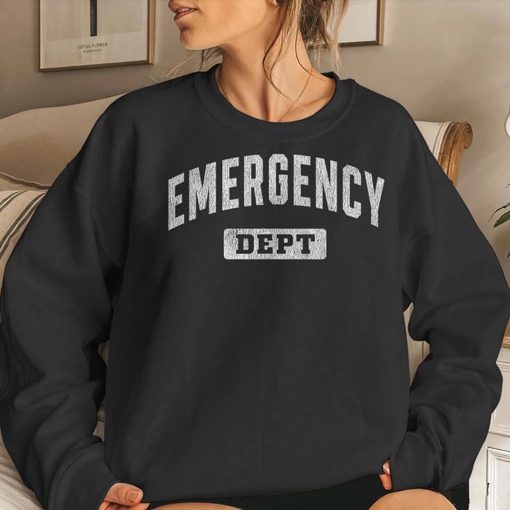 Emergency Department Er Doctor Physician Nurse Women Crewneck Graphic Sweatshirt Gifts for Her