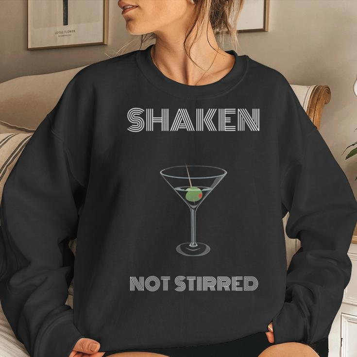 Dirty Martini Lover Shaken Not Stirred Glass Women Sweatshirt Gifts for Her