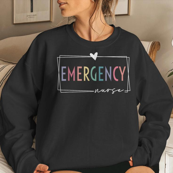 Funny Er Nurse Emergency Room Nurse School Women Nursing Women Crewneck Graphic Sweatshirt Gifts for Her