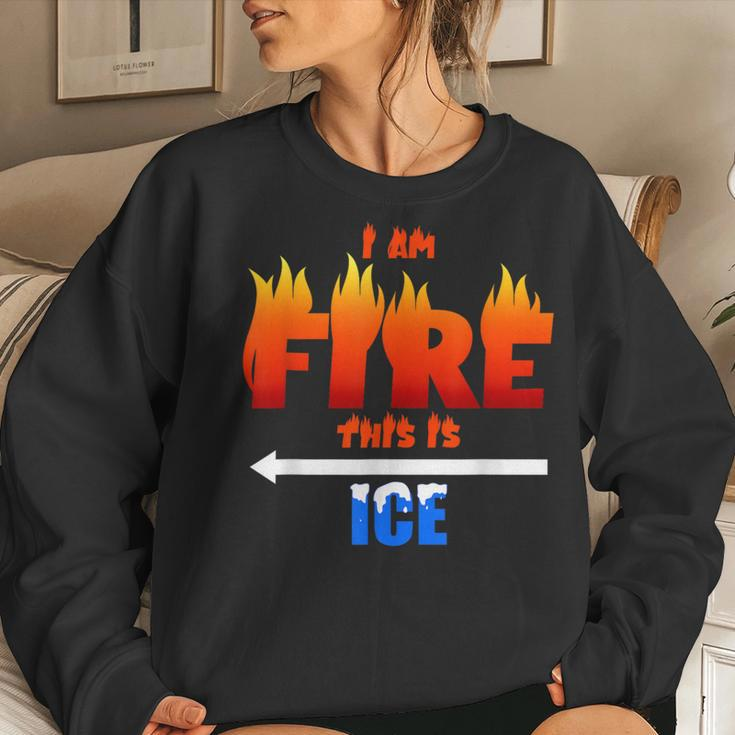 Ice And Fire Costume Halloween Family Matching Women Sweatshirt Gifts for Her