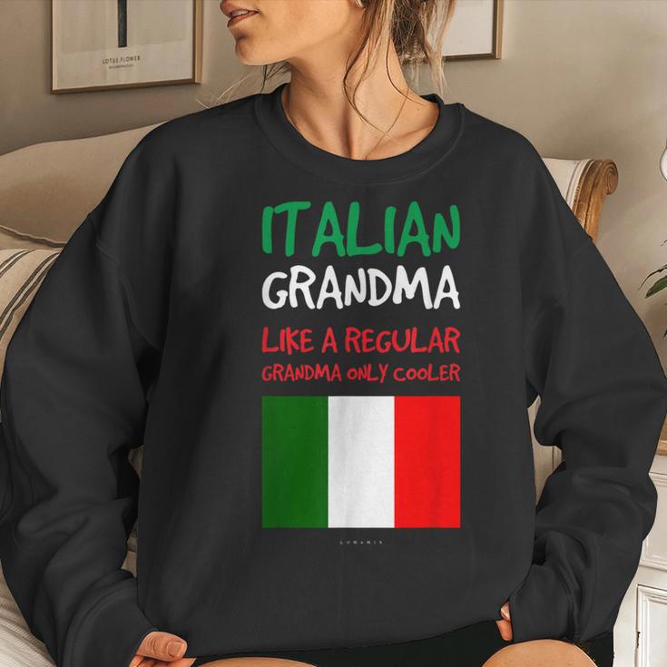 Italian Italian Grandma Grandmother Women Sweatshirt Mazezy