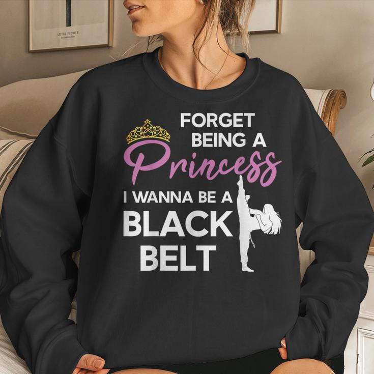 Karate Black Belt Saying For Taekwondo Girl Women Sweatshirt Gifts for Her