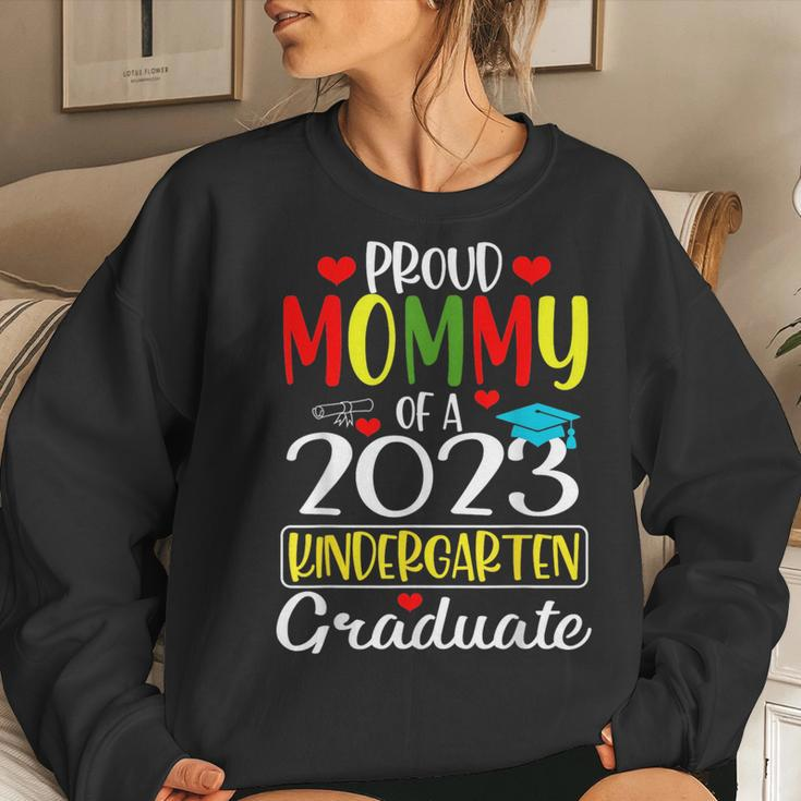 Funny Proud Mommy Of A Class Of 2023 Kindergarten Graduate Women Crewneck Graphic Sweatshirt Gifts for Her
