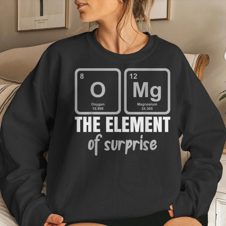 Funny Science Chemistry Teacher Women Crewneck Graphic Sweatshirt Gifts for Her