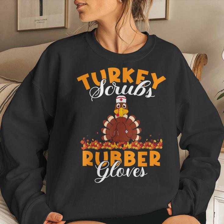 Turkey Nurse Thanksgiving Scrub Women Sweatshirt Gifts for Her