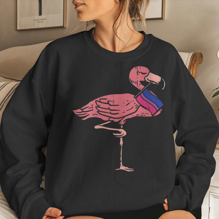 Gay Lgbt Flamingo Cute Bisexual Flag Color Bird Lover Women Sweatshirt Gifts for Her