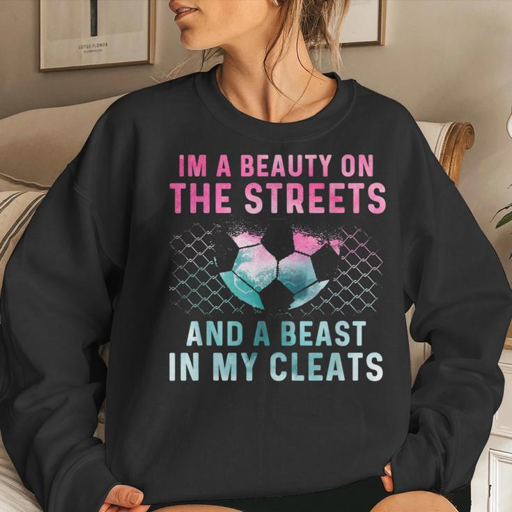 Girl Soccer Player Team Cleats Mom Goalie Captain Women Sweatshirt Gifts for Her