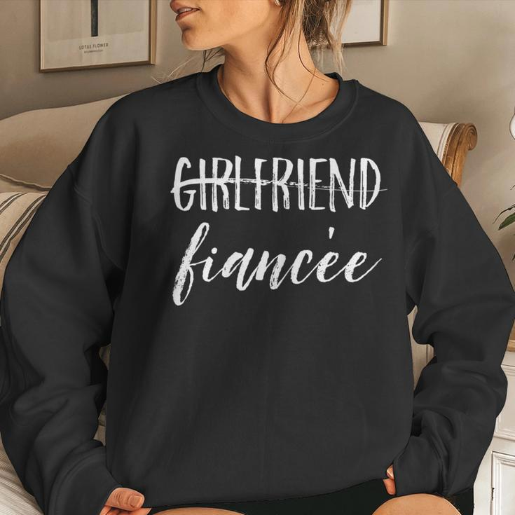 Girlfriend FianceeFiance Engagement Party Women Sweatshirt Gifts for Her