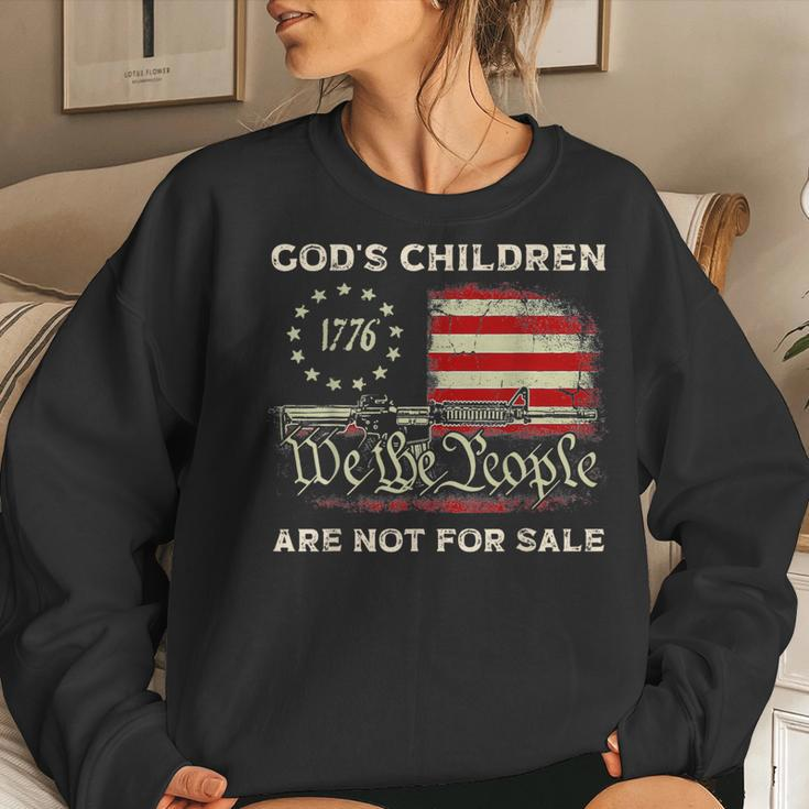 Gods Children Are Not For Sale Vintage Gods Children Women Sweatshirt Gifts for Her