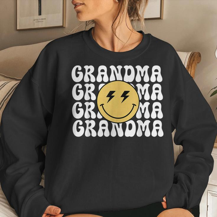 Grandma One Happy Dude Birthday Theme Family Matching Women Sweatshirt Gifts for Her