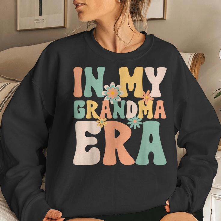 Groovy Retro In My Grandma Era Mom Life Sweatshirt Gifts for Her