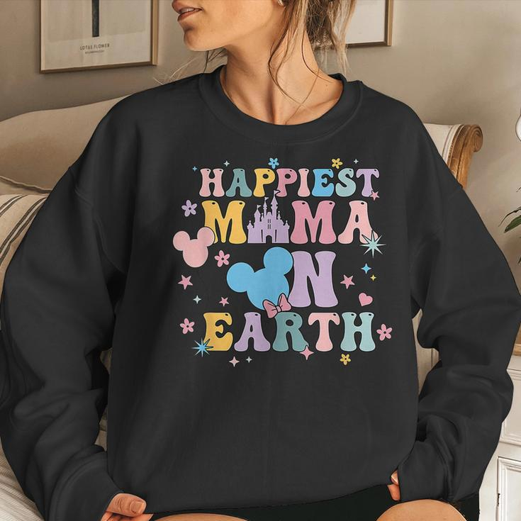 Happiest Mama On Earth Family Trip Happiest Place Women Sweatshirt Gifts for Her